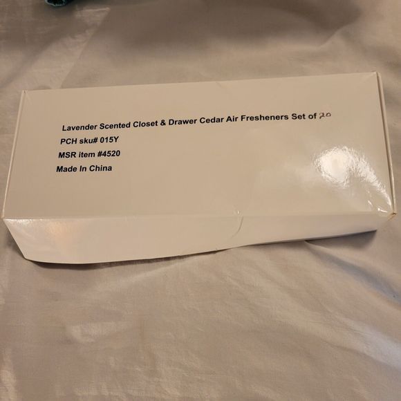 CEDAR Wood Lavender Closet & Drawer Air Freshener Scented Set of 20 - Picture 4 of 4